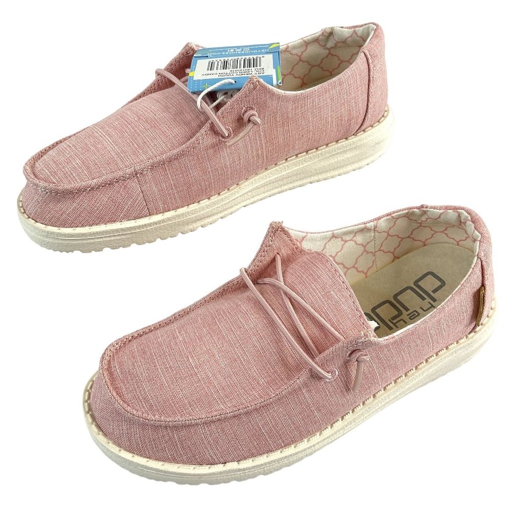 Heydude Shoes Girls Y2-L3 Pink Little-Big Kid Wendy Youth Slip on Sneaker $49 Ne - Picture 2 of 9